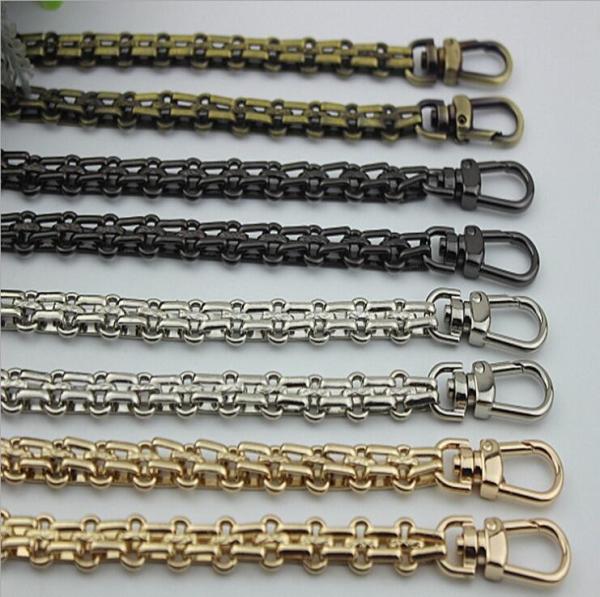 DIY novelty design iron material light gold color 120 mm length bag chain with