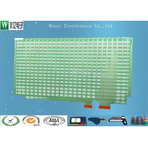 Green Oil Polyester PET Flex Circuit , Flex Pcb Stiffener Membrane Keypad Switch