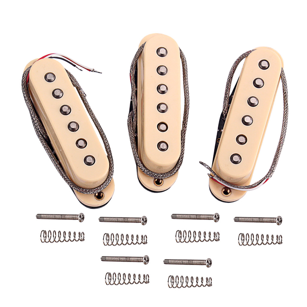 Alnico 5 Humbucker Electric Guitar Humbucker Pickups Set with Neck Middle Bridge for ST GB Noiseless
