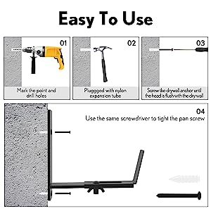 Versatile Wall Mounted Planter Box Bracket for Patio Rail Planters and Bird Feeders