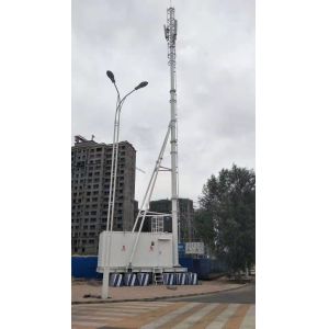 Fast Deployment Communication Tower With Machine Room Easy Installation
