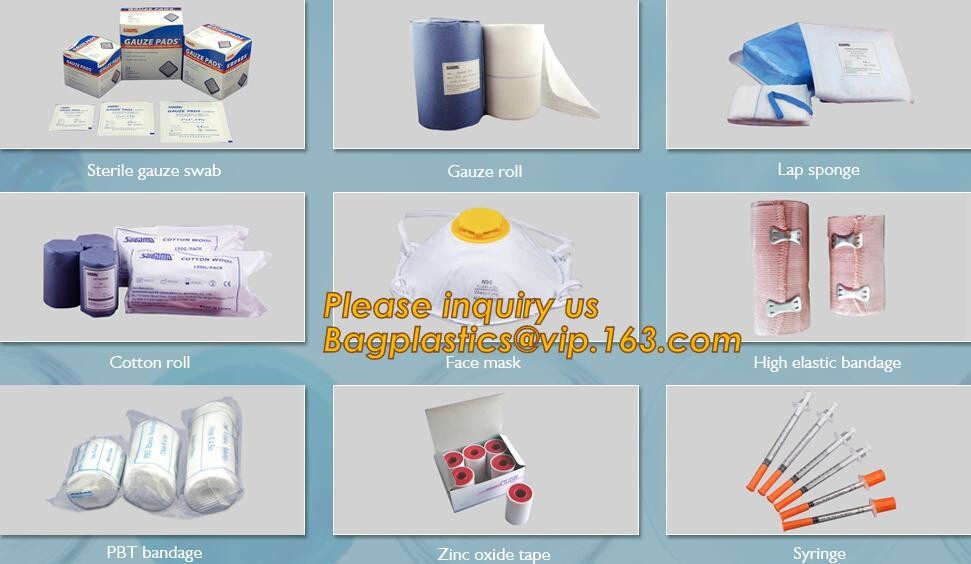 Cohesive Flexible Bandage Cotton Cohesive Bandage sports tape Mixed Color Self Adhesive elastic bandage bagplastics pac
