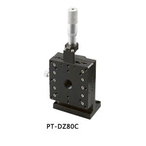 80mm * 80mm Manual Lab Jack Cross Roller Guide With Differential Head