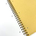 Hole Punch Golden Binding Spiral Notebook Printing Blank Pages