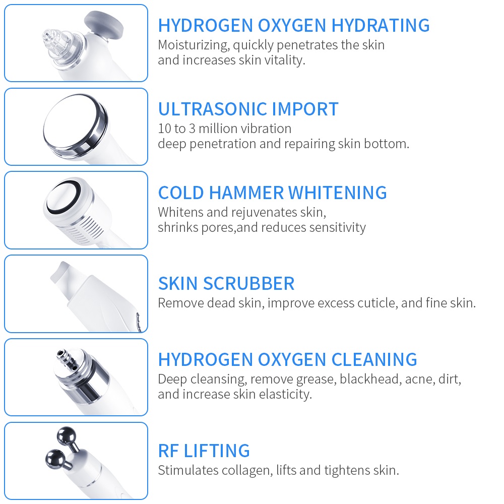 Portable Hydra Dermabrasion Machine Hydrafacial 250V Beauty Machine Accessories