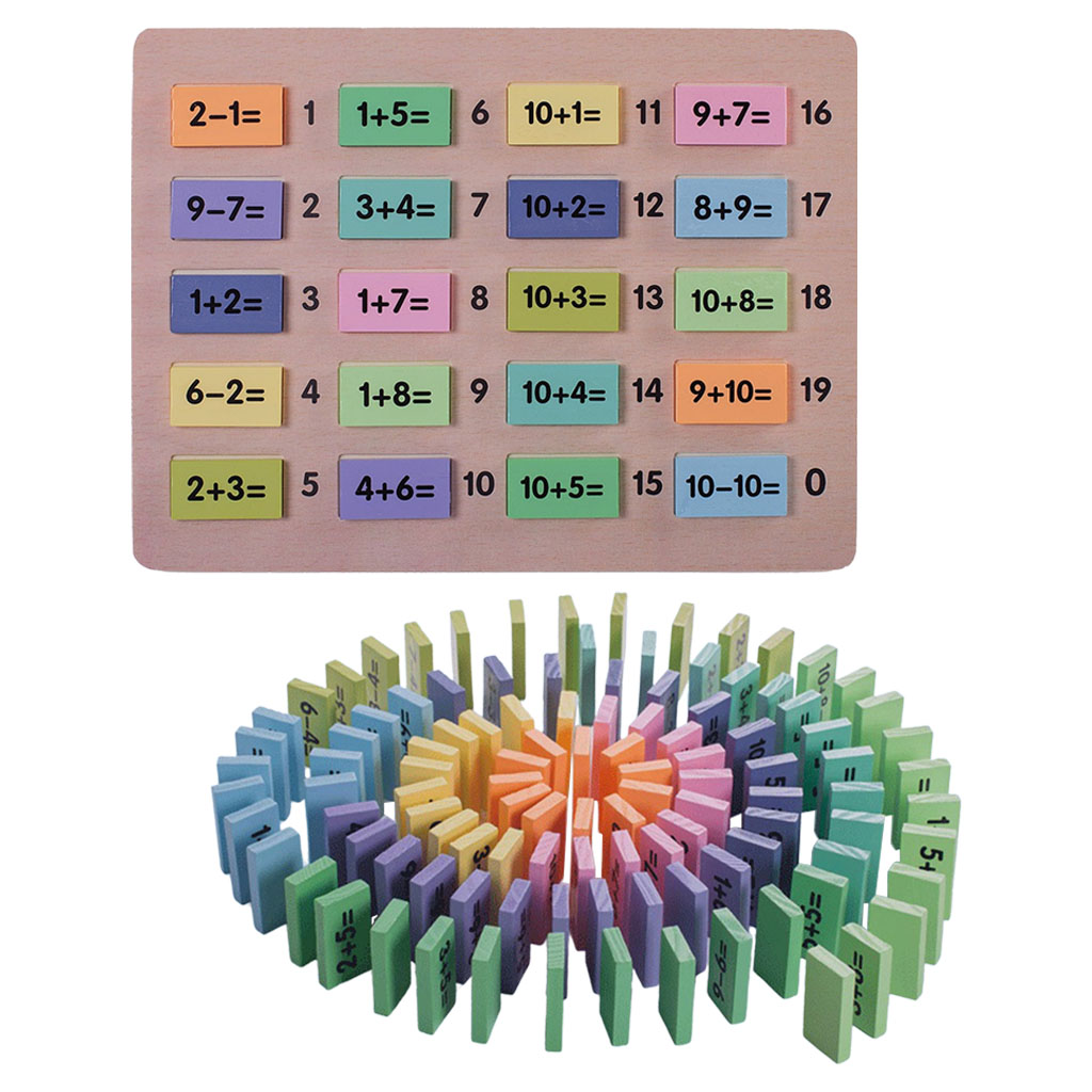 Mathematics Educational Math Toys Number Dominos Building Blocks Funny