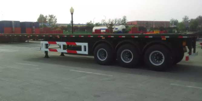 Sinotruk Cimc 40 Ft Van Type Container Box Semi Trailer Trucks With Rear Door 4 Axles