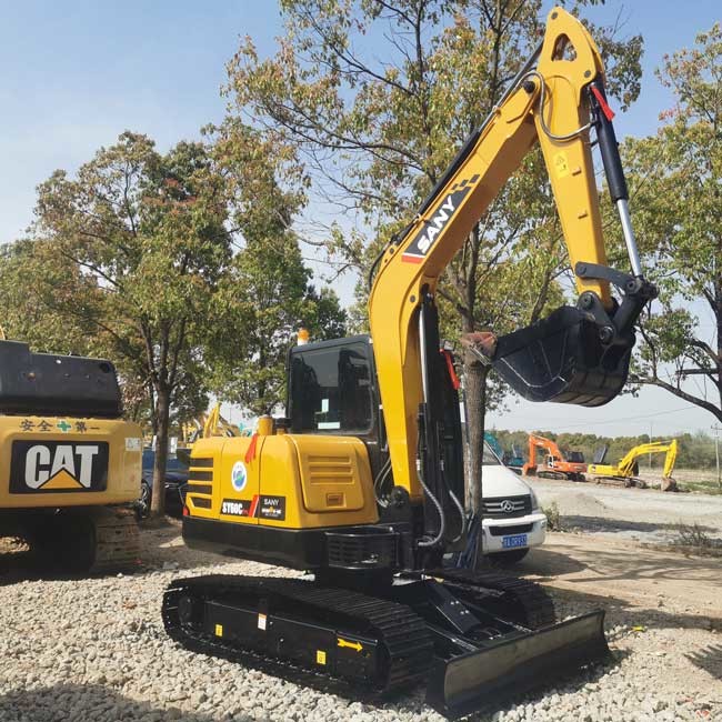 Used Crawler Excavator 0.28m3 Bucket Capacity SANY SY60 Small Size