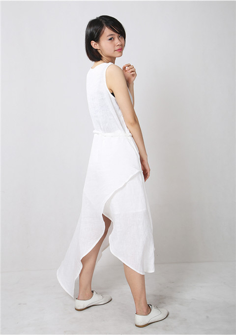 2015 Linen Cotton Fashion Short Sleeve Latest Dress Designs For Ladies