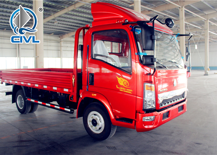 12T HOWO Light Duty Commercial Trucks , 4X2 Stake Truck 120hp The Best Helper
