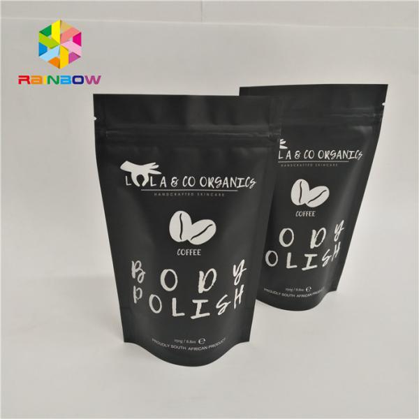 Resealable Foil Pouch Packaging Stand Up Body Sugar Scrub Sea Salt Bags Heat