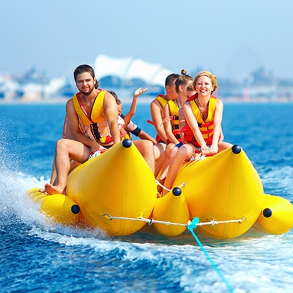 Outdoor Floating Water Park Sea Trampoline Huge Water Inflatable Bungee Trampoline For Sale