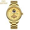 Buy cheap Hollow Back Automatic Mechanical Watch Gold Tourbillon Skeleton Watch from wholesalers