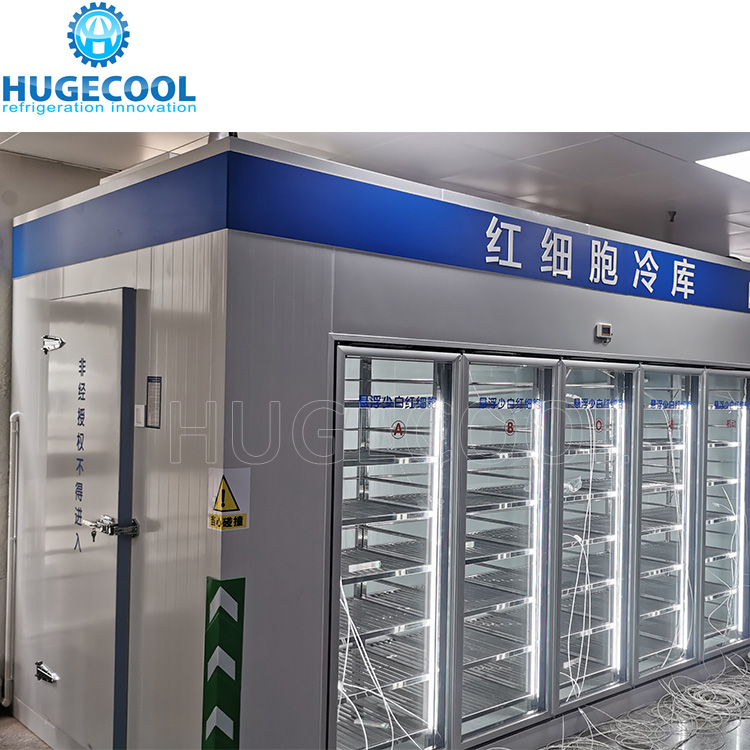 Customized Display Cold Room Walk in Cooler with Display Glass Doors