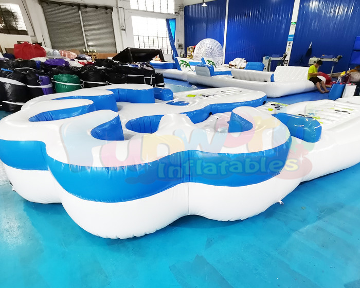 1000D Inflatable Boat Island Outdoor Swimming Pool Water Float Games