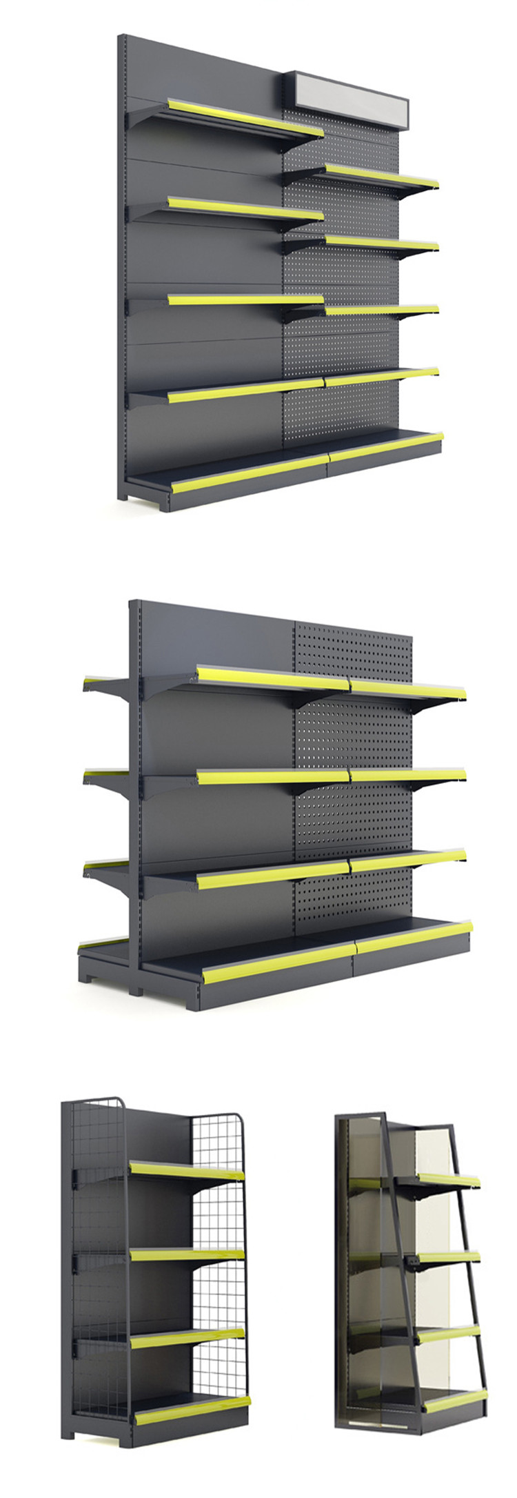 Easy Installed Retail Shelf Display With 30-80KG/Layer Load Capacity