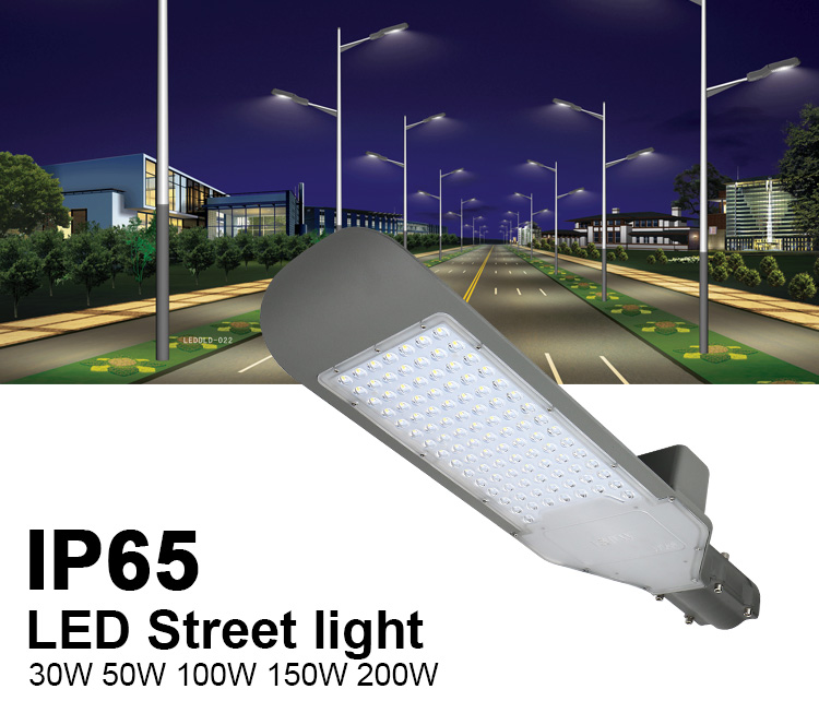 IP66 Outdoor LED Street Lights Water Resistant 80 Watt 120 Watt 860*330*80mm