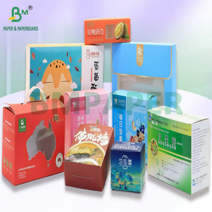 Smooth Surface 290gsm + 15gsm PE SBS Cardboard For Frozen Packaging Box