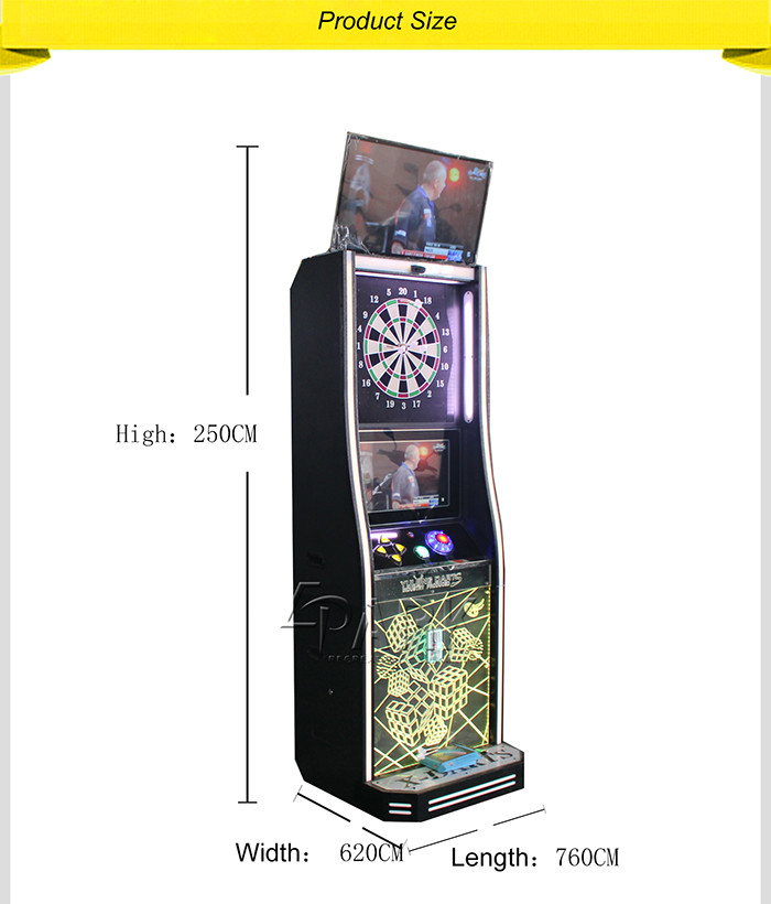 Indoor Coin Operated Electronic Dart Machine With Automatic Calculation coin amusement game machine