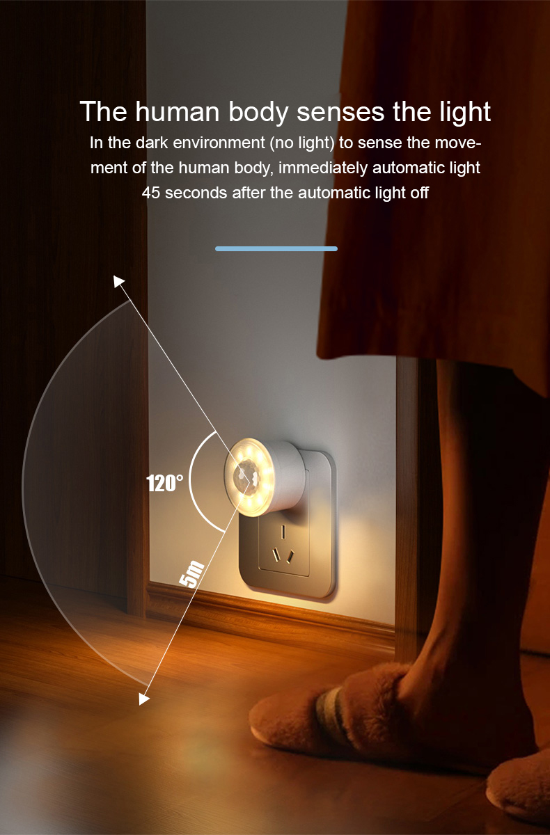LED Wall Light With Human Body Motion Sensor Waterproof and Long Lifespan hours 50000
