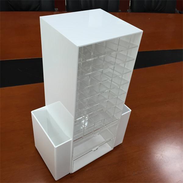 White acrylic/Perspex cosmetic/makeup drawer organizer manufacturers china