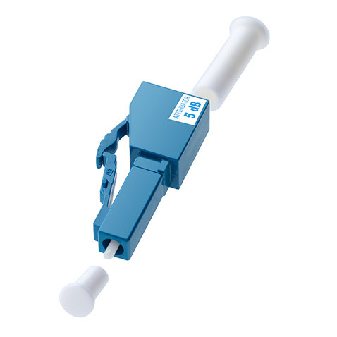 High Return Loss Fiber Optic Attenuator , Fiber Attenuator Lc Blue Color