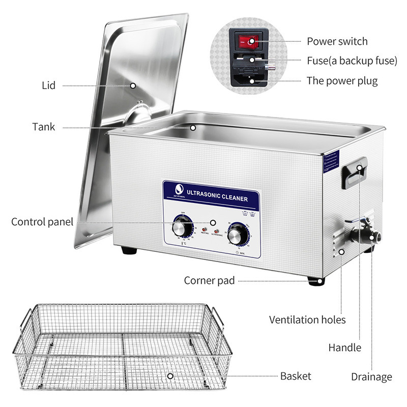 22L Ultrasonic Water Bath Skymen Ultrasonic Cleaner For Medical Equipment