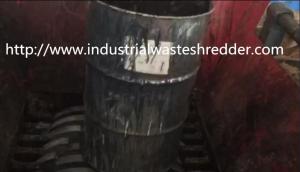 China Industrial Metal Drum Shredder Machine Custom Output For Hollow Containers on sale