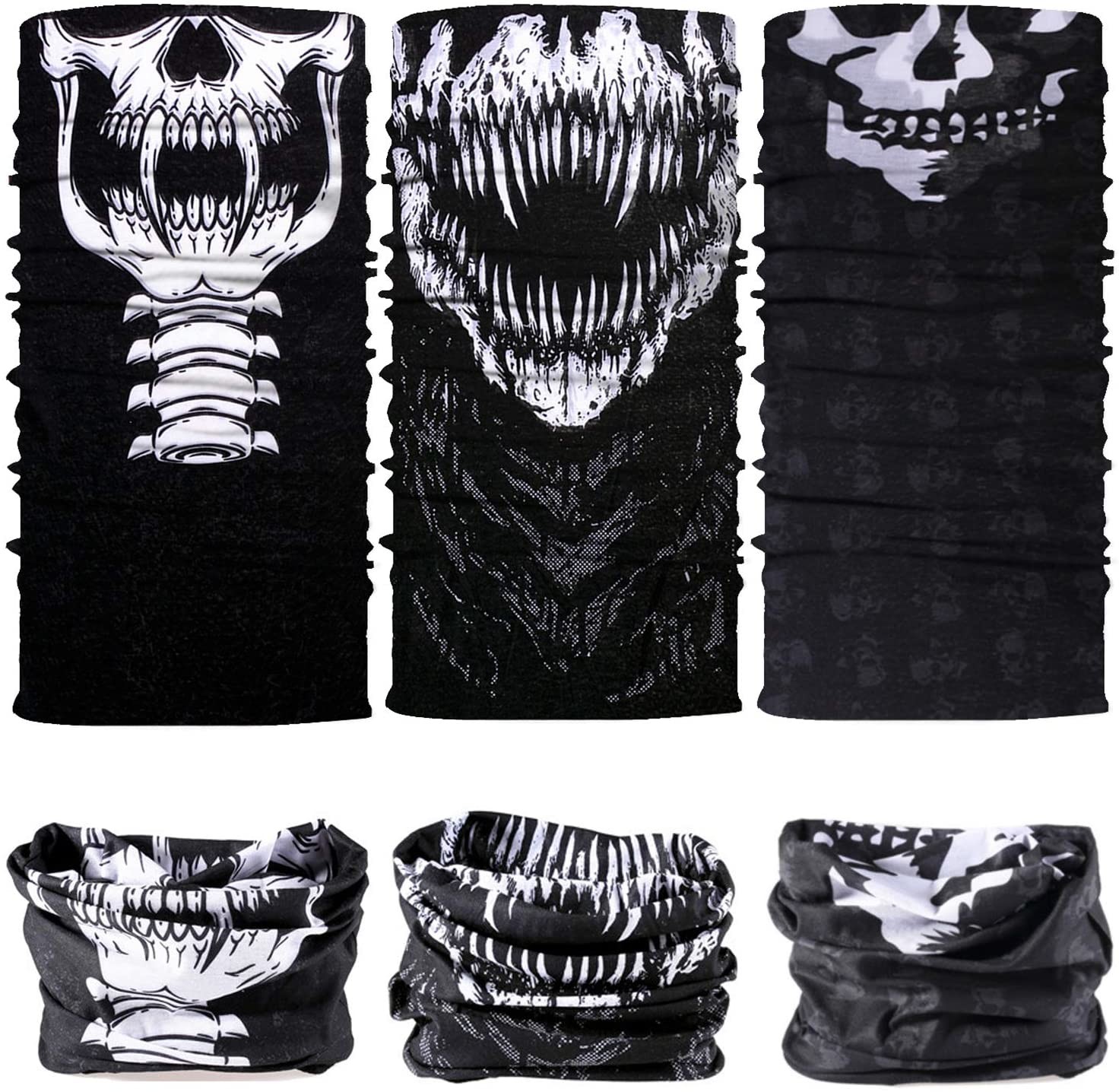Polyester Multifunctional Print Logo Seamless Tube Scarf