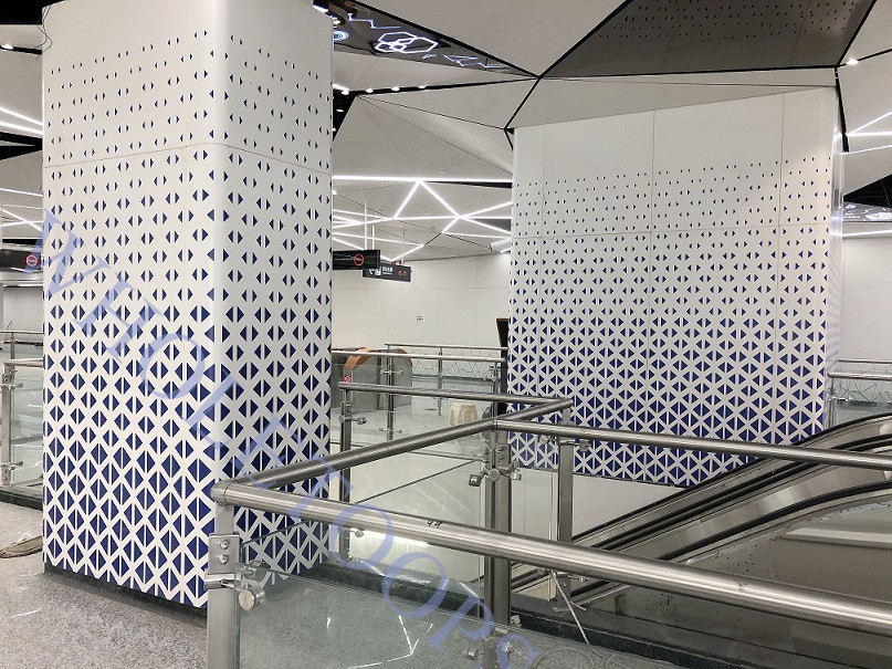 Interior 4.0mm 5005 Alloy Thickness Ceramic Coated Aluminum Panel For City Rail Way
