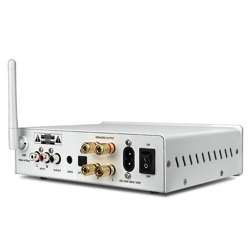 2.1 Channel HiFi Bluetooth Audio Power Amplifier 100 Watt Subwoofer Sound Receiver Bluetooth DAC Amplifier