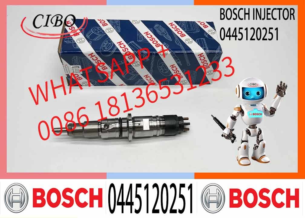 Fuel Injector Diesel Engine Auto Car Excavator 0445120215 0445120227 0445120232 0445120309 0445120247 0445120251 Injecto