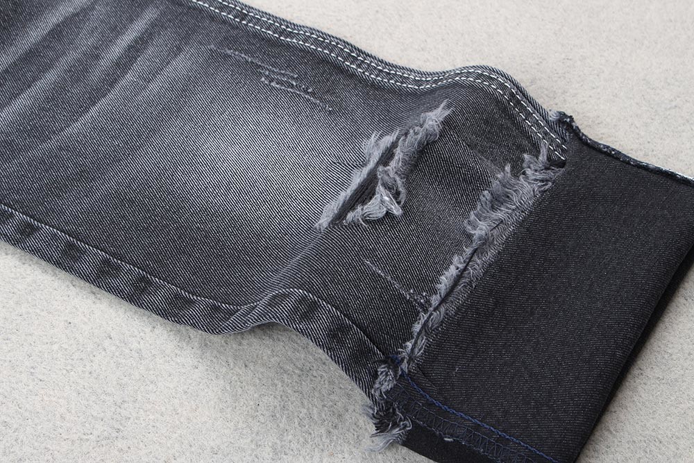 Black Color Jeans 10Oz 100 Cotton Denim Fabric For Women