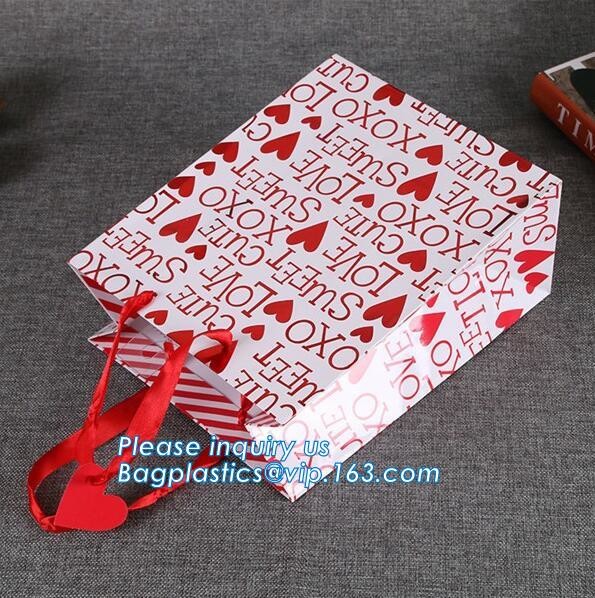 Luxury Paper Gift Carrier Shopping Bag Party Bag with Handles,printed paper carrier bag for apparel shopping bag, bageas