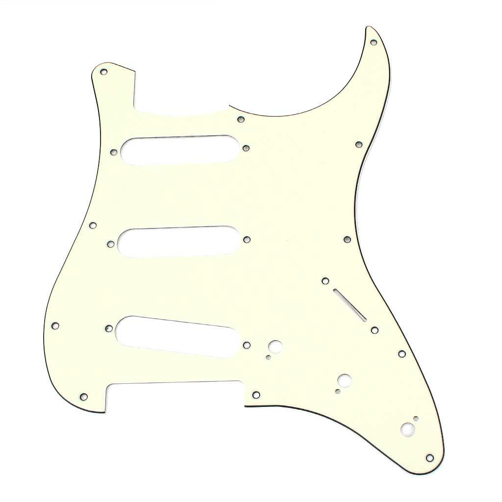 3Ply 11-Hole SSS Electric Guitar Pickguard Magma Red Scratch Plate For Stratocaster Style Guitar Accessories Parts