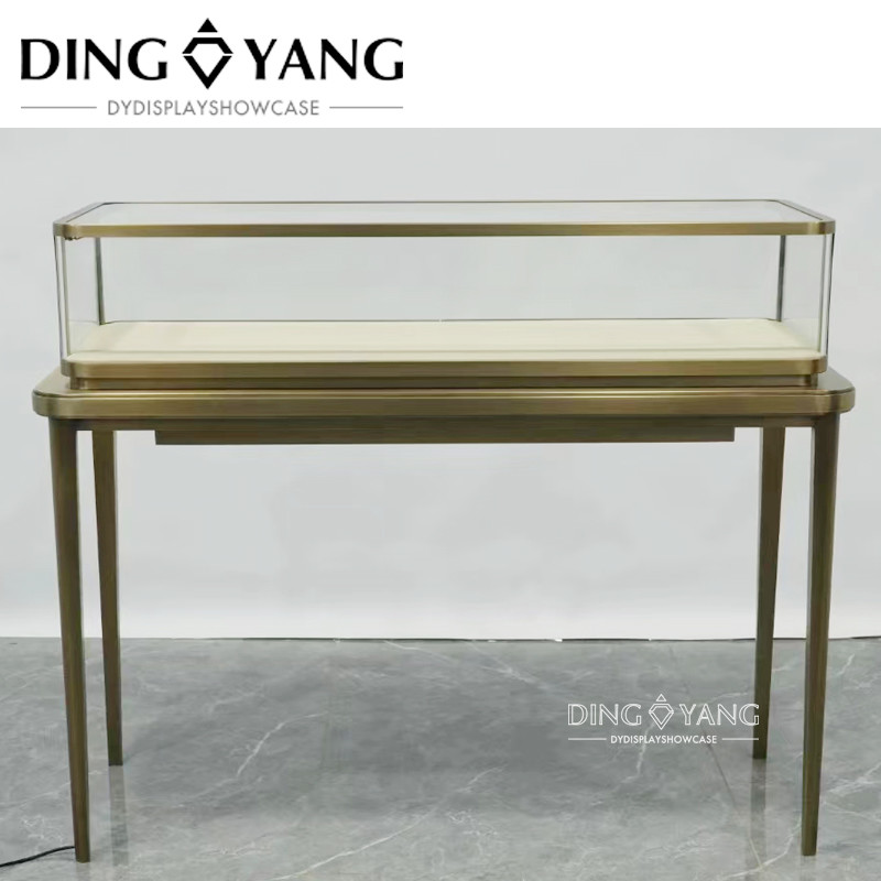 Factory Wholesale Custom Made High End Fashion Jewellery Table Display Counter With Company Brand Logo