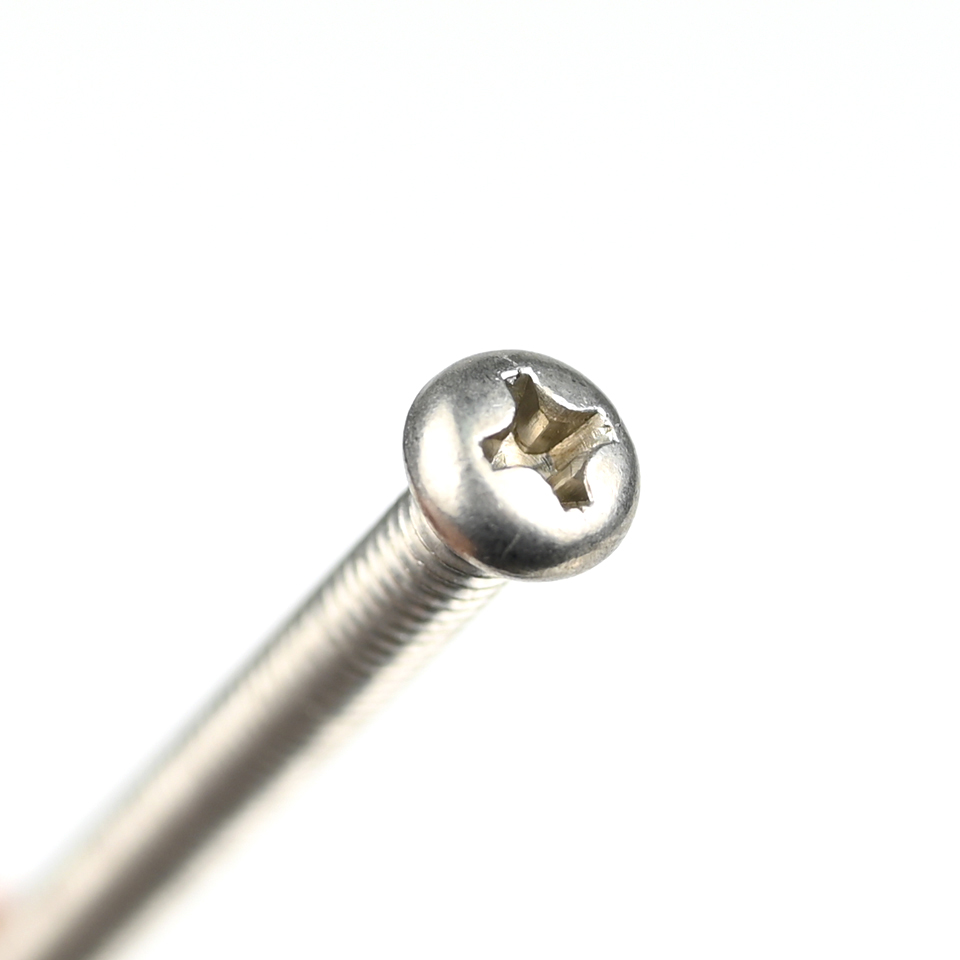 Customized M4x50mm Pan Head Phillips Machine Screws For Gas Stove with Ruspert Finish