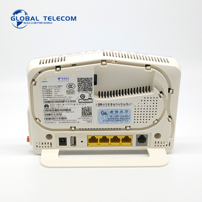 HG8145C GPON ONU Modem Fiber Optic 4FE LAN 2TEL 2.4G WIFI