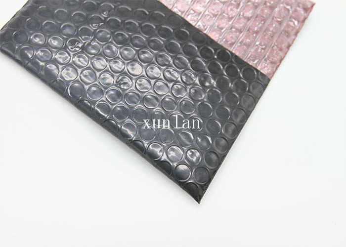 Electric Insulation Black Poly Bubble Mailers Outer Layer With 2 Sealing Sides