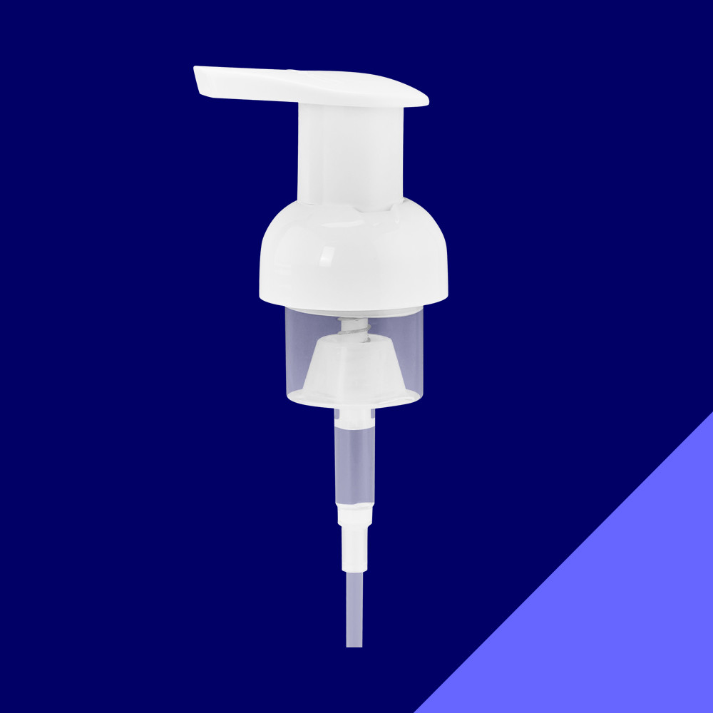 PET Silicone Gasket Foam Pump For 40mm Inside Outside Spring Core Cosmetic Packaging