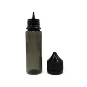 Dropper bottle (Transparent Blue) REUSABLE, Child Resistant Cap, Easy Drip Tip
