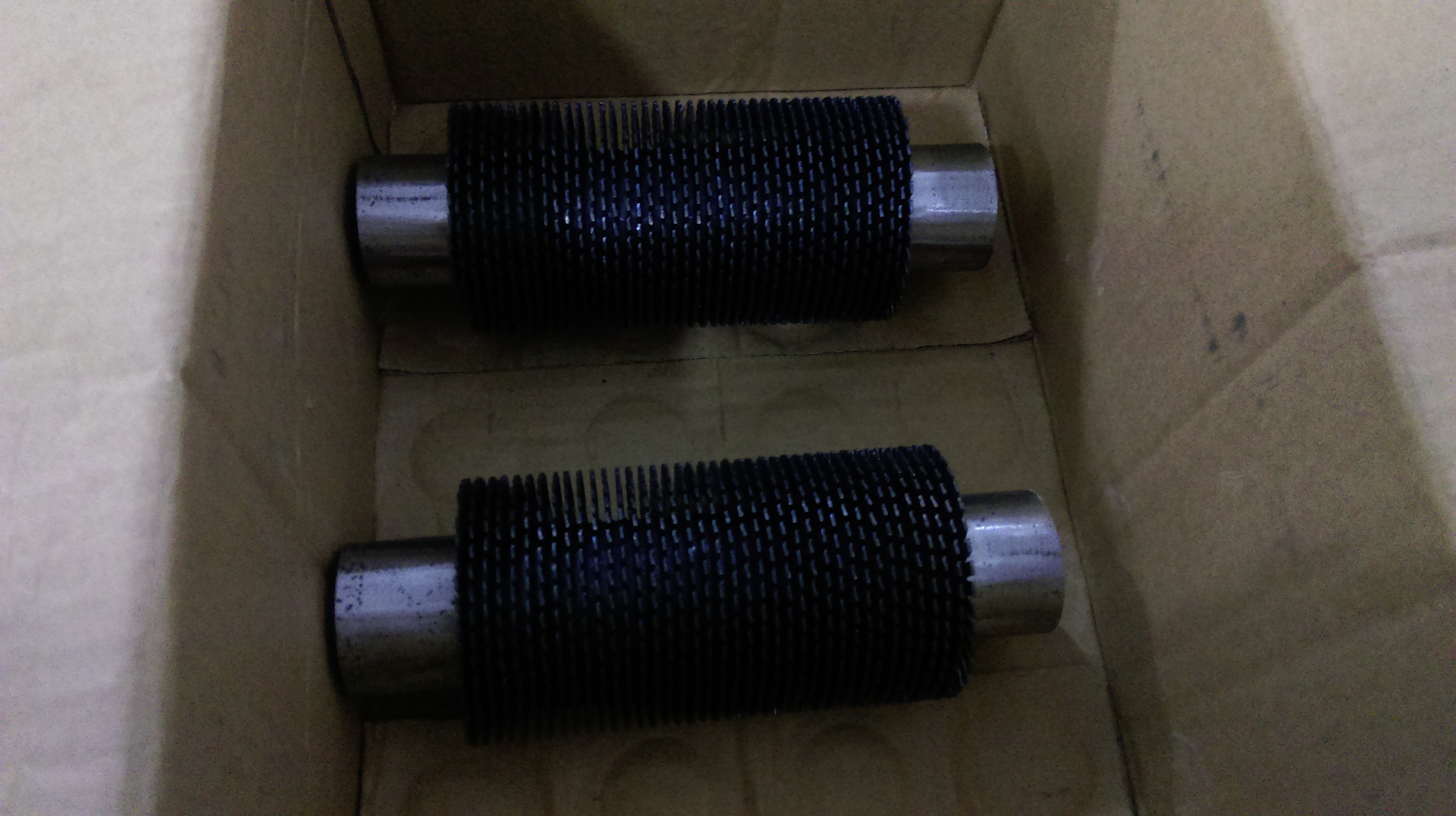 Spirally Wound Fin Tubes For Fired Heaters / Heat Exchanger Carbon Steel Material