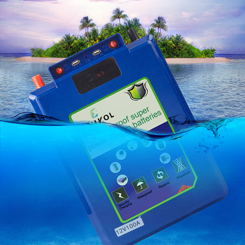Lithium Ion 12V Deep Cycle Gel Battery 50ah 80ah Camping Storage Battery