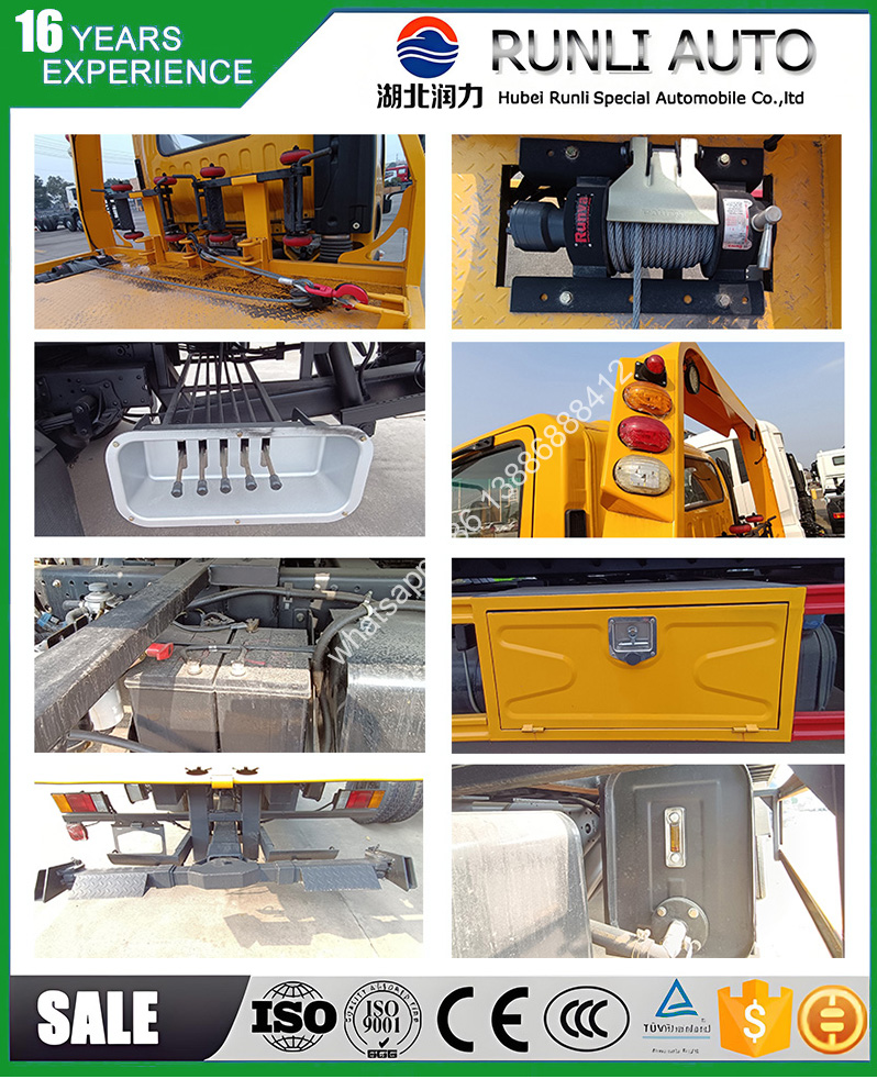 China ISUZU 4*2 Multi-Function Flatbed Recovery Vehicle ,Towing, Salvage, Logistics , 1 Truck for 3 Needs