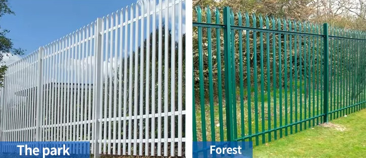 Residential Security Low Carbon Steel Palisade Fencing Rodent Proof
