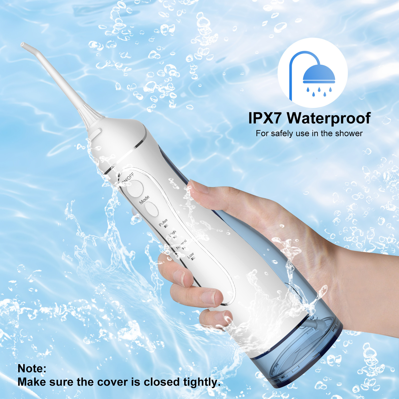 OEM IPX7 Waterproof Portable Dental Water Jet Teeth Water Flosser Oral Irrigator For Home Travel
