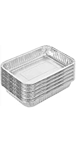 8x8 Foil Pans with Lids (10 Count) 8 Inch Square Aluminum Pans with Covers - Foil Pans and Foil Lids