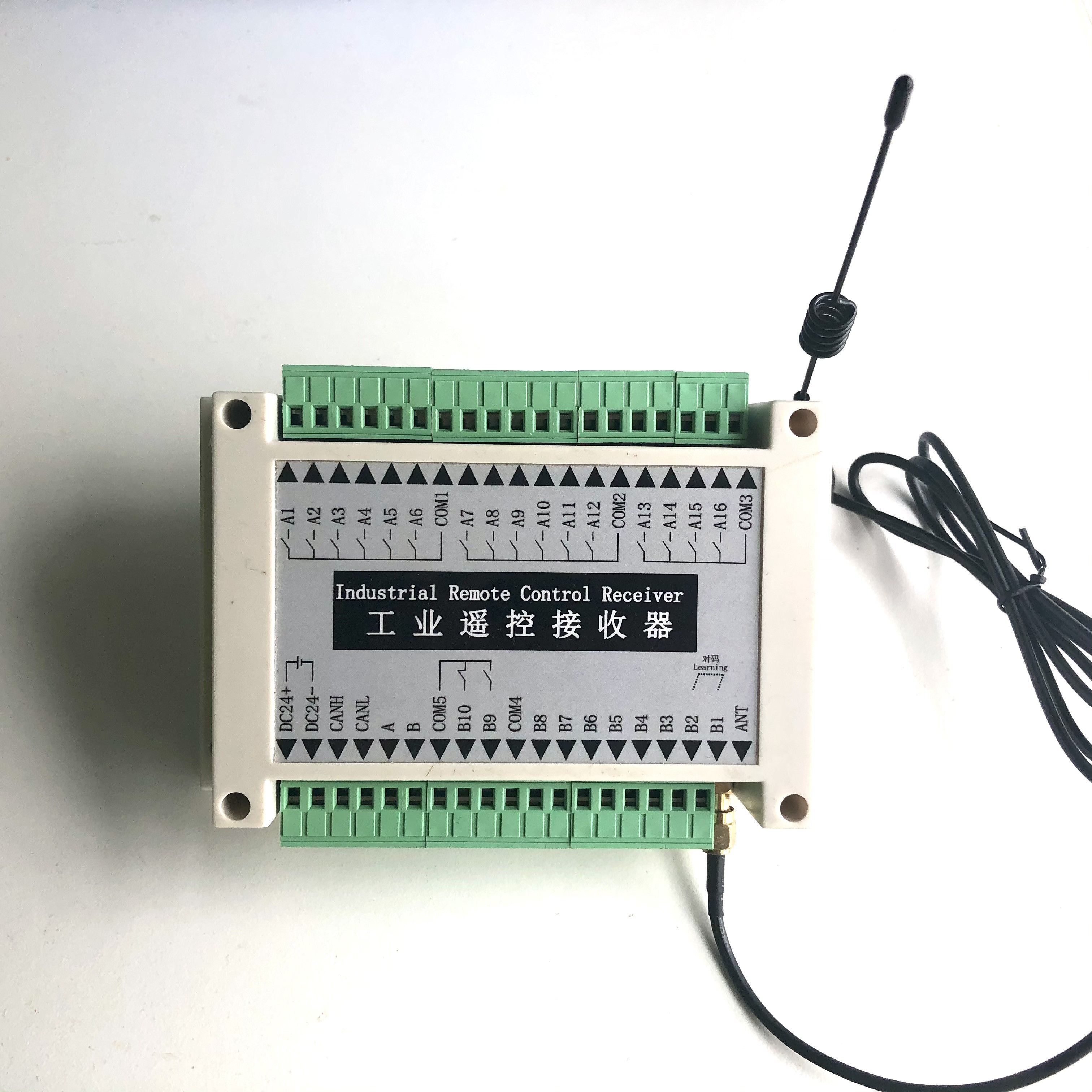 DHZ-14F500M 14-channel industrial wireless remote control Switch value 1 to 1 control Control distance 500 meters