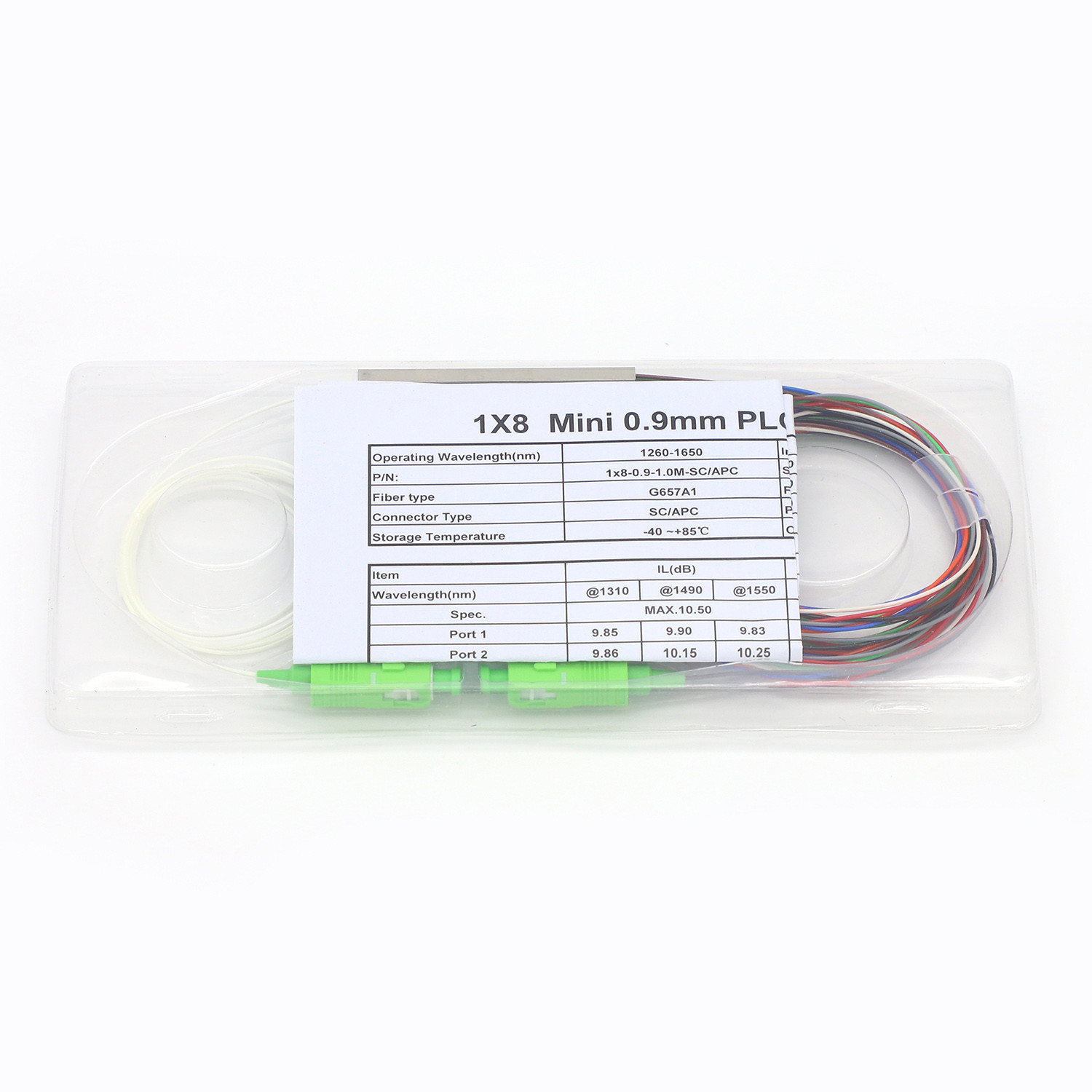 Plc Splitter Fiber Optic With SC/APC Connector 1x16 Mini Type PLC Splitter