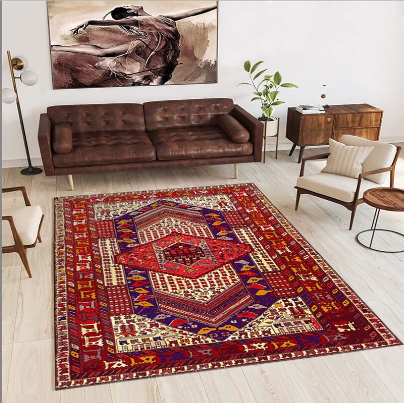 160*230cm Rectangle Persia Style Living Room / Hotel Carpet With Special Style